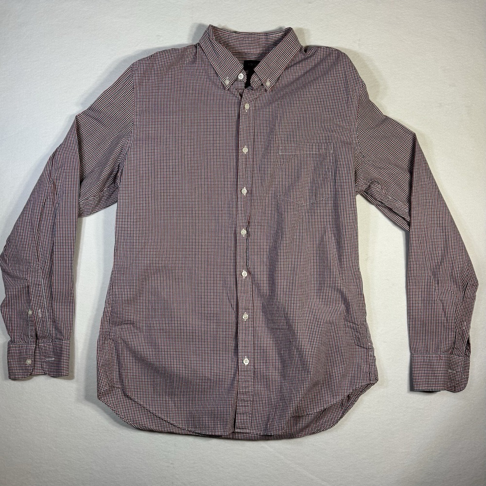 J CREW - Men's Button Down Cotton Long Sleeve Shirt Size XL Tall (XL-T)